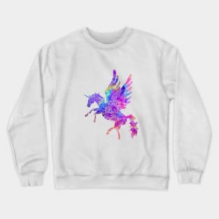 Rainbow Mandala Pattern Unicorn Crewneck Sweatshirt